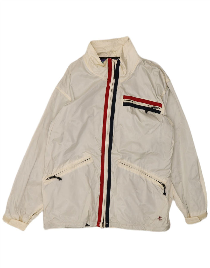 Ανδρικό μπουφάν Burton Snowboards Windbreaker UK 38 Medium White Colourblock