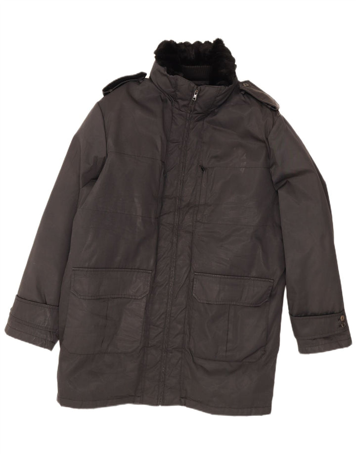 Ανδρικό μπουφάν Parka Blumarine UK 40 Large Black