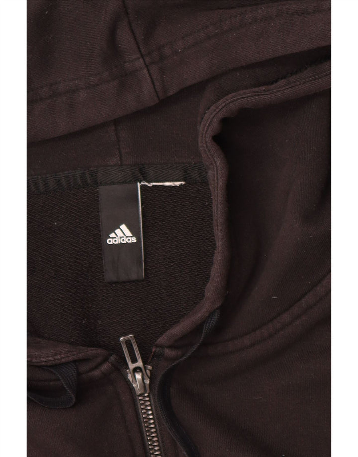 Ανδρικό πουλόβερ Adidas με φερμουάρ 2XL μαύρο