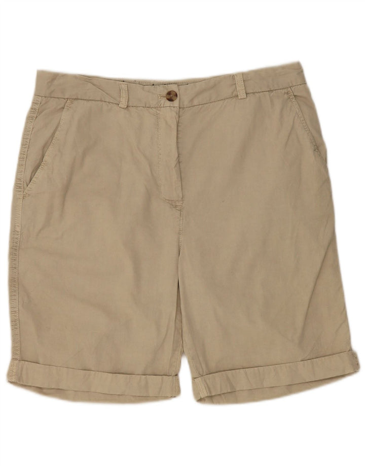 Marks & Spencer Γυναικείο σορτς Chino UK 12 Medium W32 Μπεζ βαμβακερό