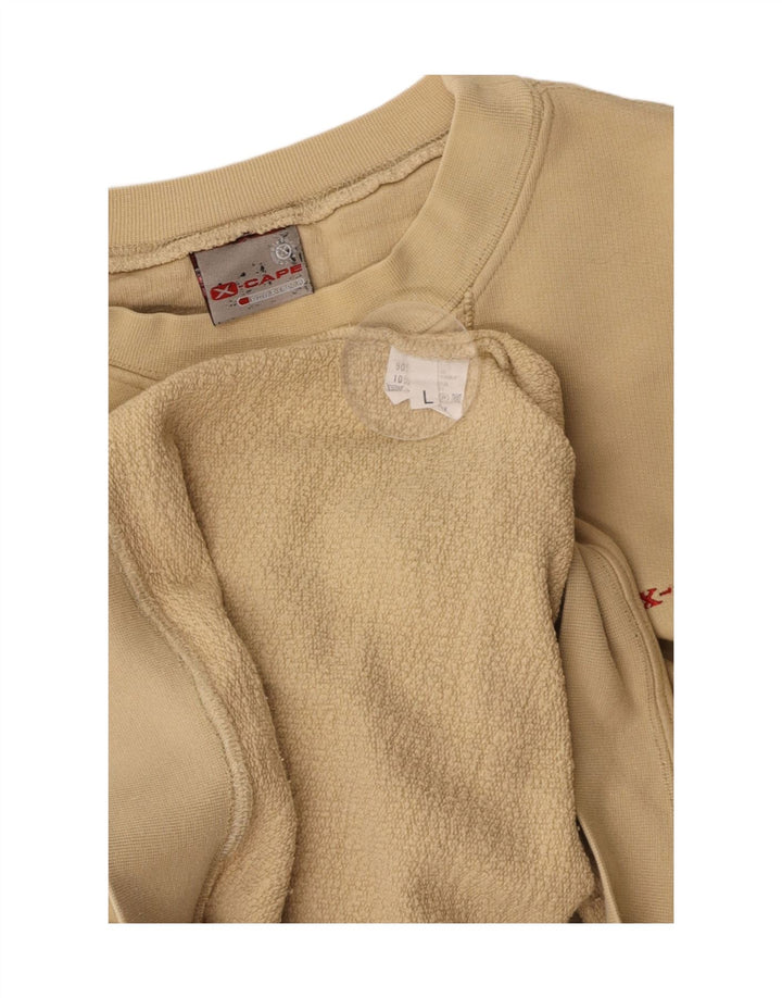 Ανδρικό φούτερ X-CAPE Jumper Μεγάλο Μπεζ βαμβακερό
