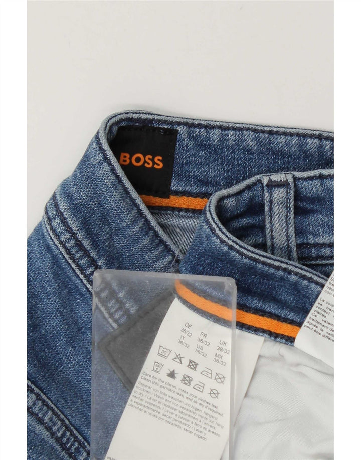 Ανδρικό τζιν Hugo Boss Slim W36 L32 Μπλε βαμβακερό