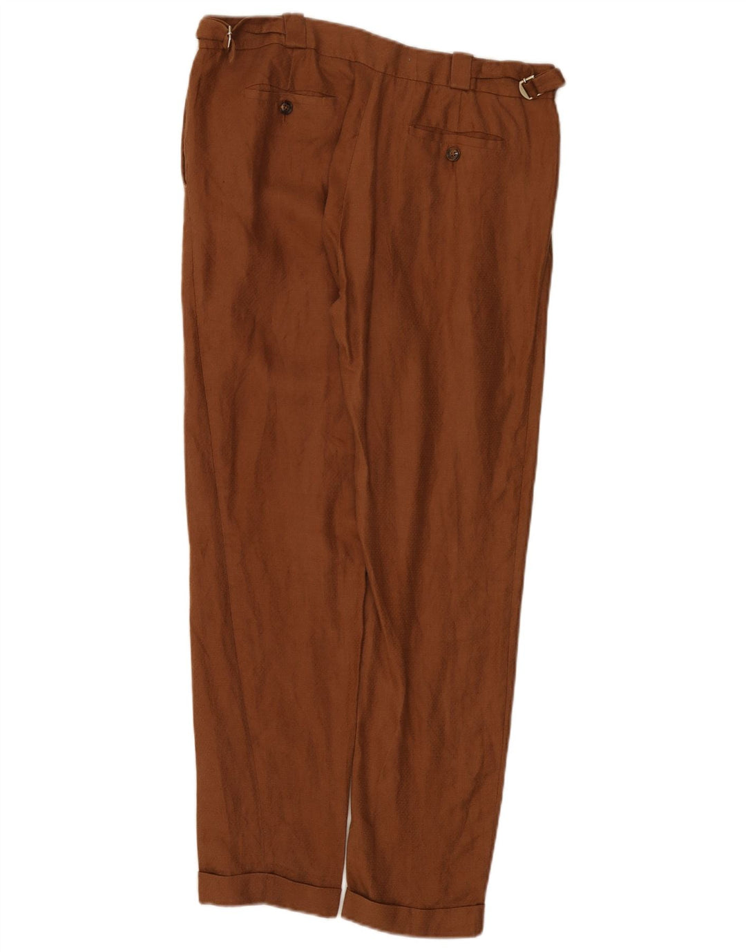 Massimo Dutti Γυναικείο κανονικό παντελόνι Chino EU 40 Medium W30 L31 καφέ