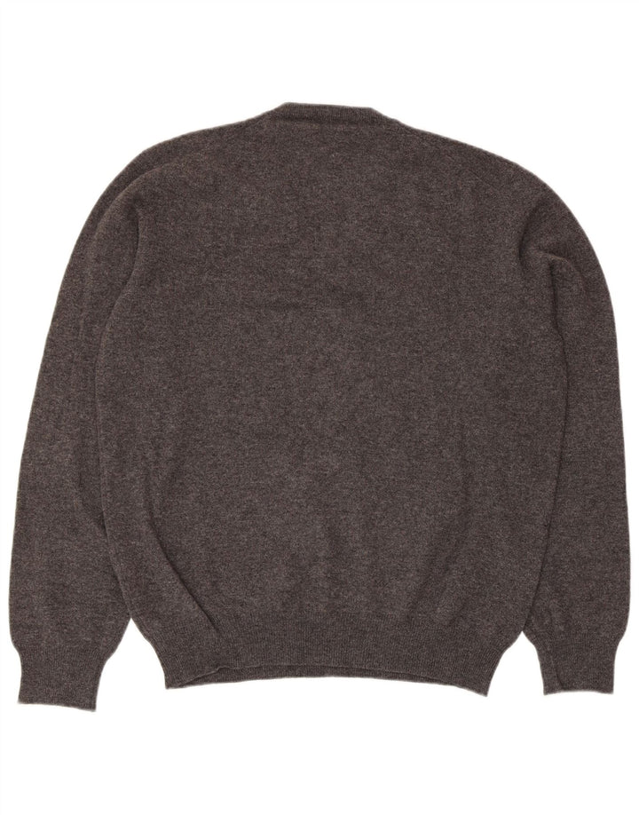 CONRAD HASSELBACH ΠΑΠΟΥΤΣΙΑ & ΕΝΔΥΜΑΤΑ Ανδρικό πουλόβερ με λαιμόκοψη σε μεσαίο γκρι