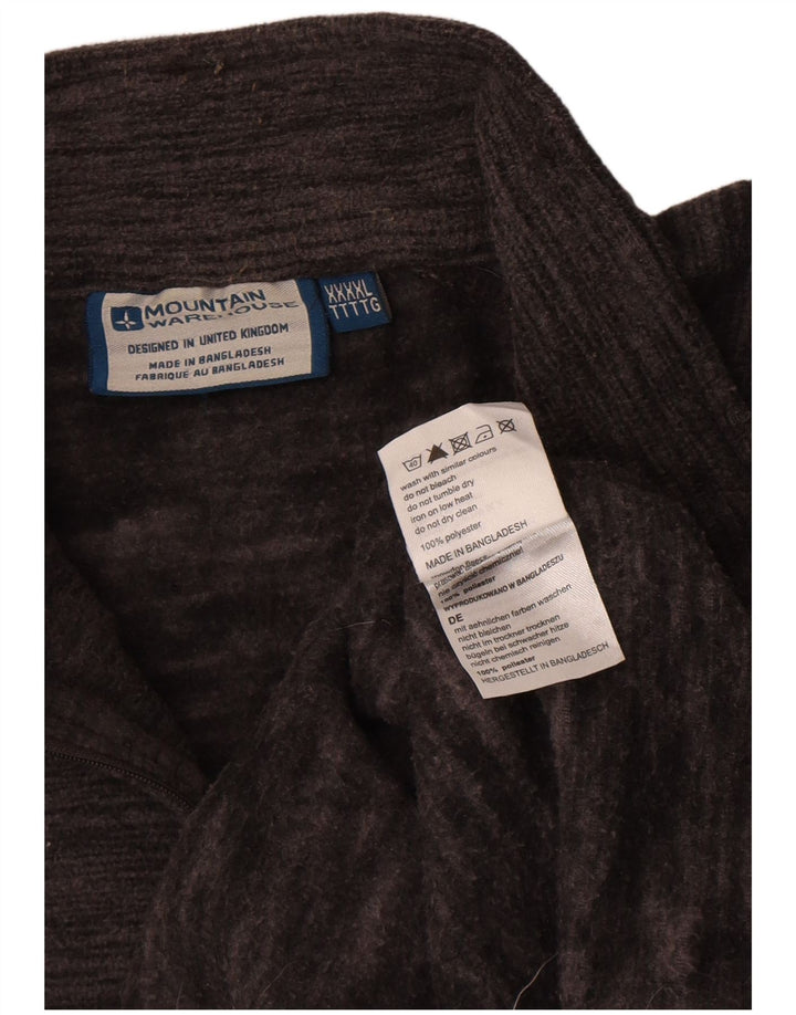 Ανδρική αποθήκη Mountain Warehouse με φερμουάρ Fleece Jumper 4XL Πολυεστέρας με γκρι φλύκταινες