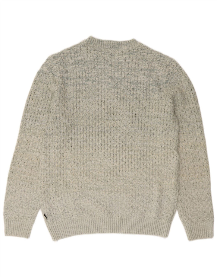 Jack & Jones Ανδρικό πουλόβερ με λαιμόκοψη μεγάλο γκρι ακρυλικό