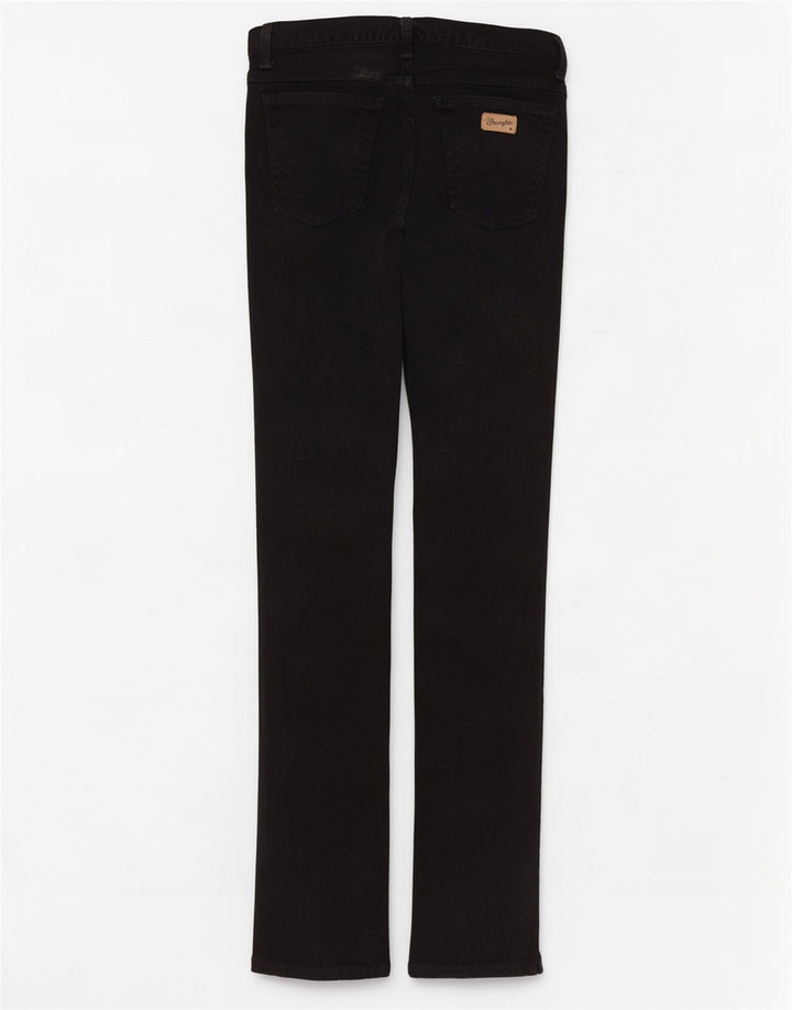 Ανδρικό Slim Straight Jeans Wrangler W32 L32 Μαύρο βαμβακερό