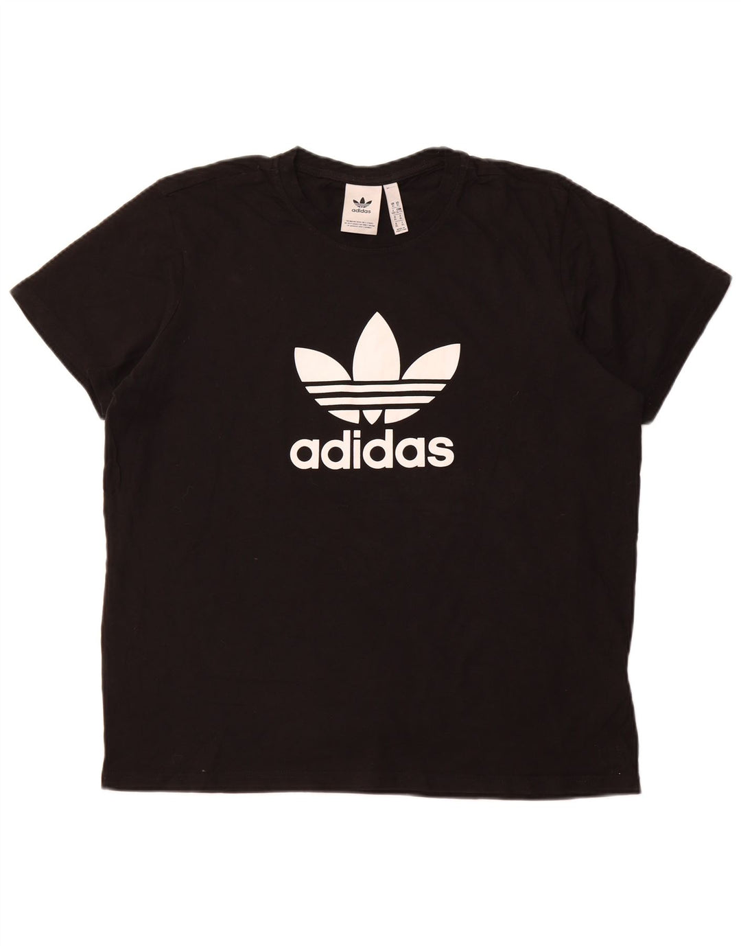 Γυναικείο γραφικό μπλουζάκι ADIDAS Top UK 18 XL Μαύρο βαμβακερό