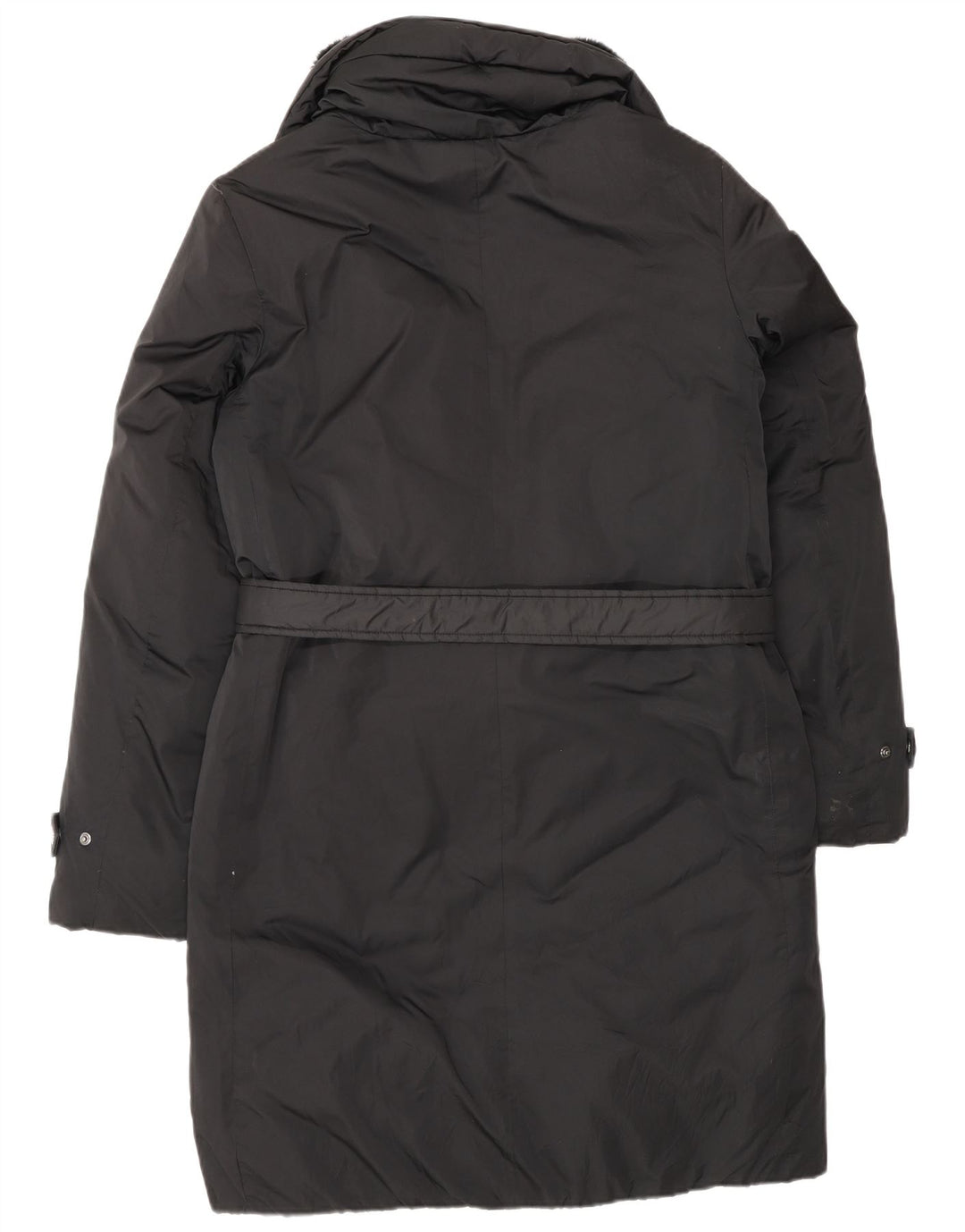 Zara Γυναικείο παλτό UK 14 Medium Black Colourblock Polyester