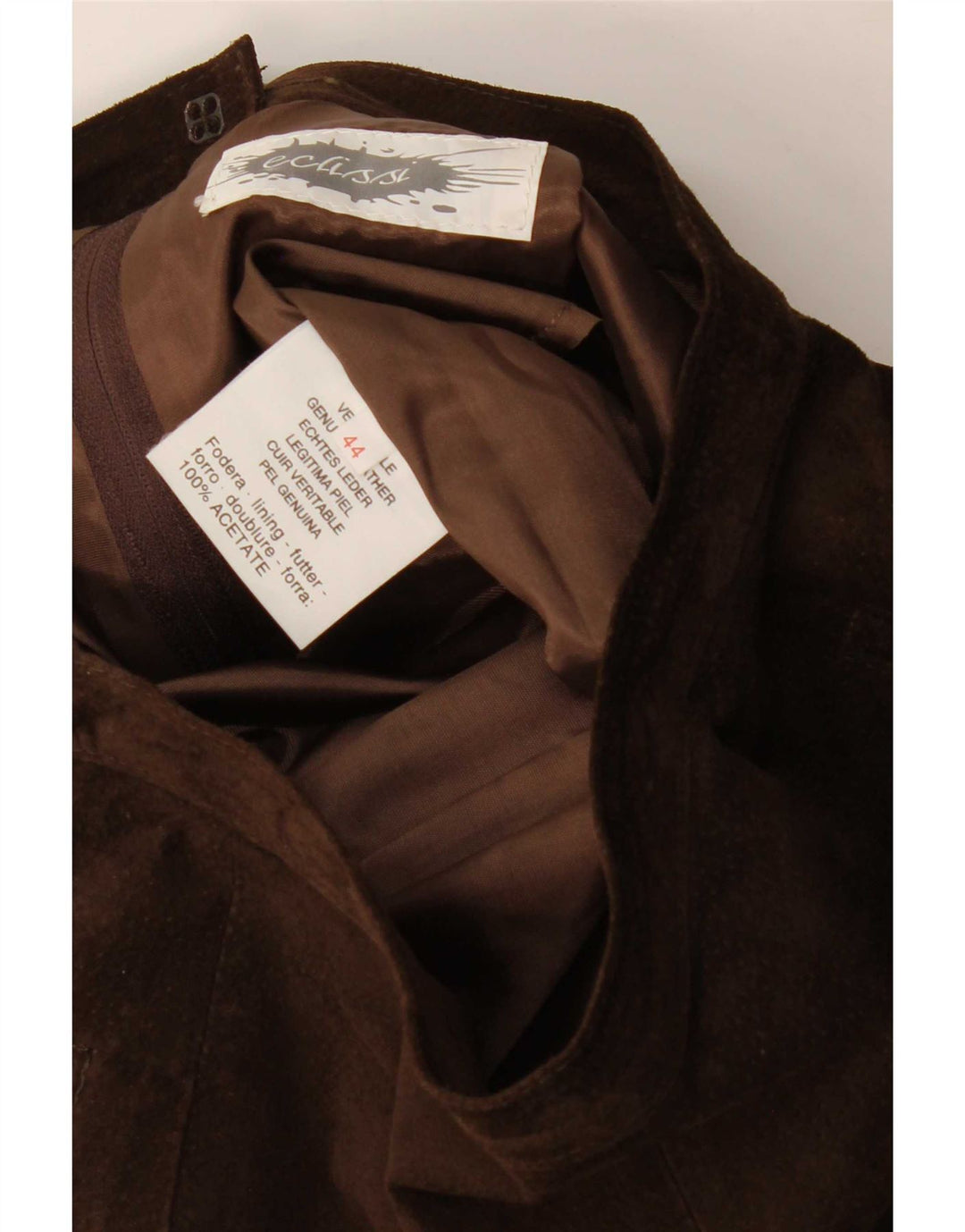 Vintage Γυναικεία Suede Φούστα IT 44 Medium W28 Καφέ Δερμάτινο