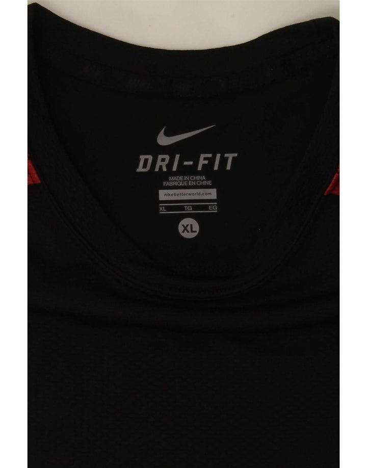 Nike Ανδρικό Dri Fit T-Shirt Top XL Μαύρο