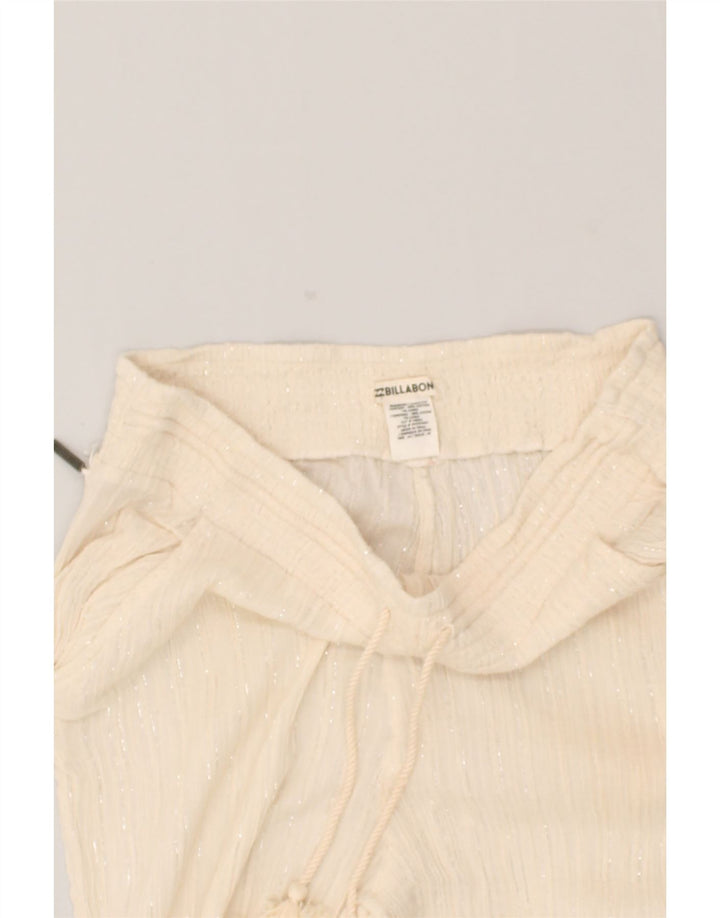 BILLABONG Womens Slim Chino Trousers Medium W32 L24 Off White Cotton | Vintage Billabong | Thrift | Second-Hand Billabong | Used Clothing | Messina Hembry 