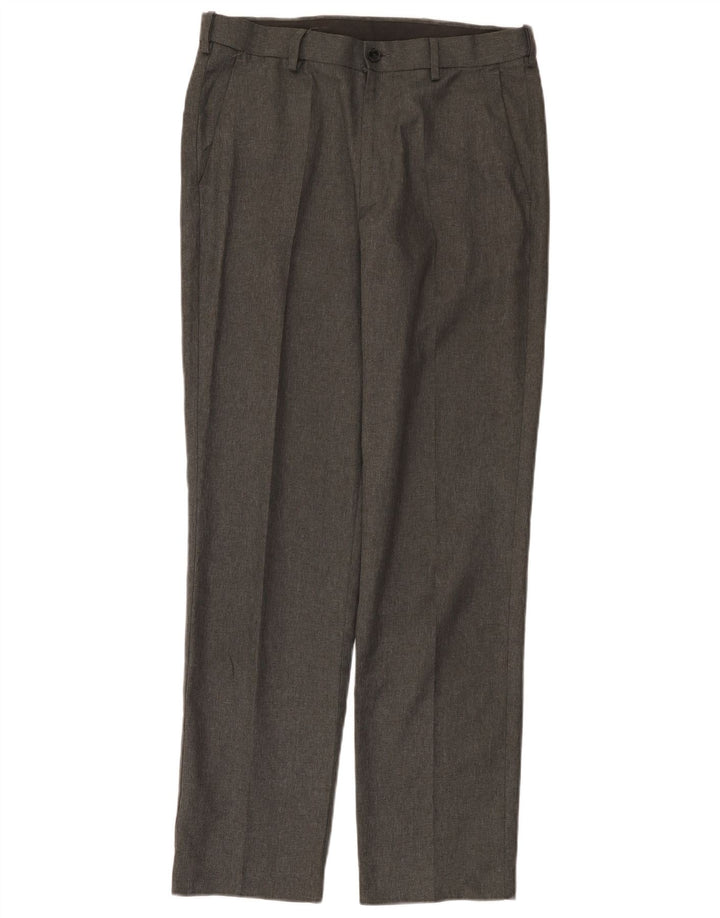 Marks & Spencer Ανδρικό ίσιο παντελόνι Chino με κανονική εφαρμογή W32 L31 Γκρι