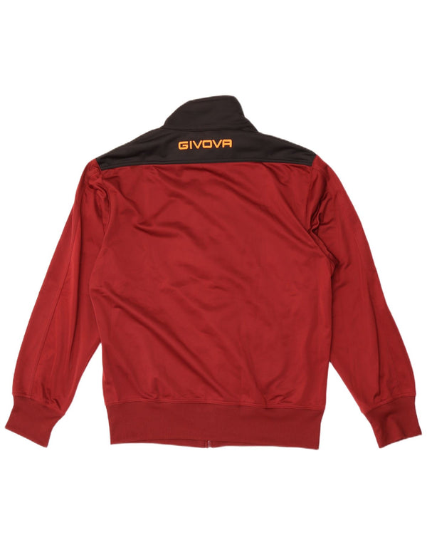 Ανδρική φόρμα φόρμας Givova Top Jacket XL Burgundy Colorblock Polyester