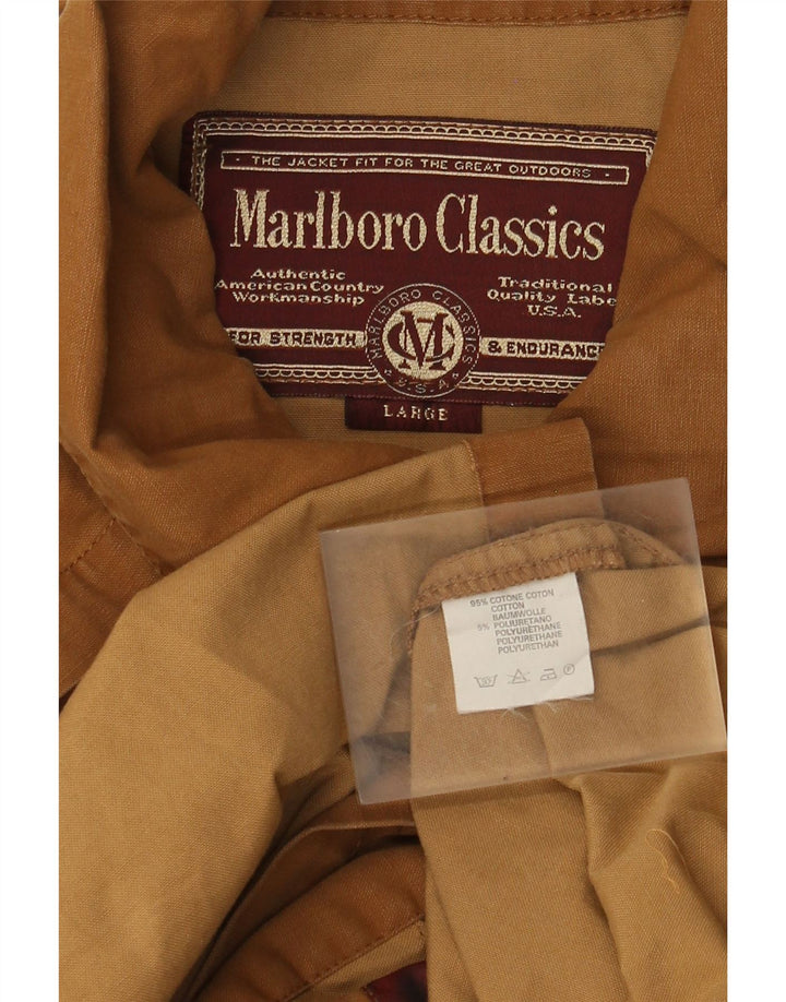Marlboro Classics Ανδρική καμπαρντίνα UK 40 Μεγάλο Καφέ Βαμβακερό