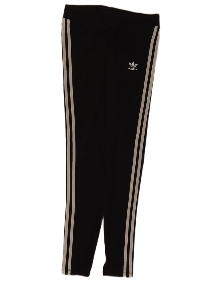 Γυναικείο κολάν Adidas UK 10 Small μαύρο βαμβακερό