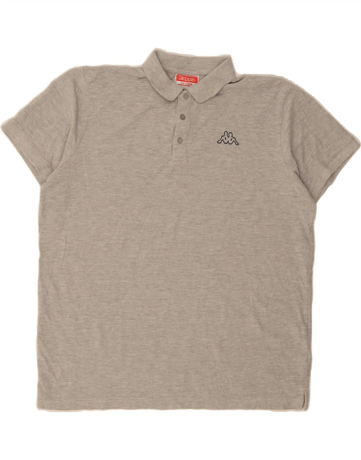 KAPPA Mens Polo Shirt 2XL Grey Vintage Kappa and Second-Hand Kappa from Messina Hembry 