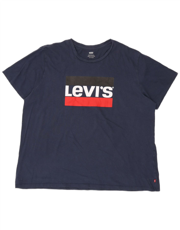 Ανδρικό γραφικό T-Shirt Levi's Top 2XL Navy Blue