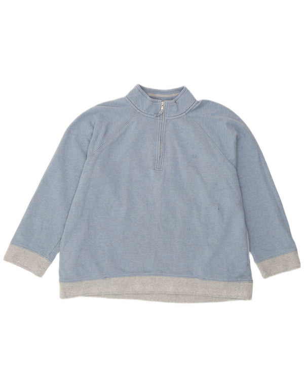 Crew Clothing Γυναικεία φούτερ με φερμουάρ Jumper UK 18 XL Blue Colourblock