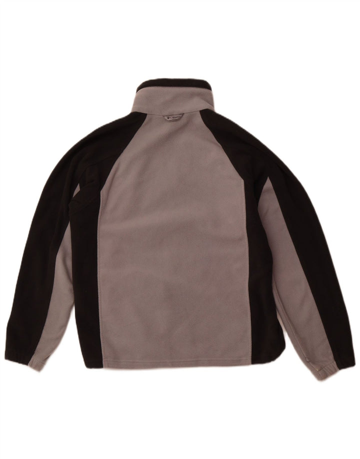 Columbia Mens Interchange Fleece Jacket UK 36 Small Grey Polyester
