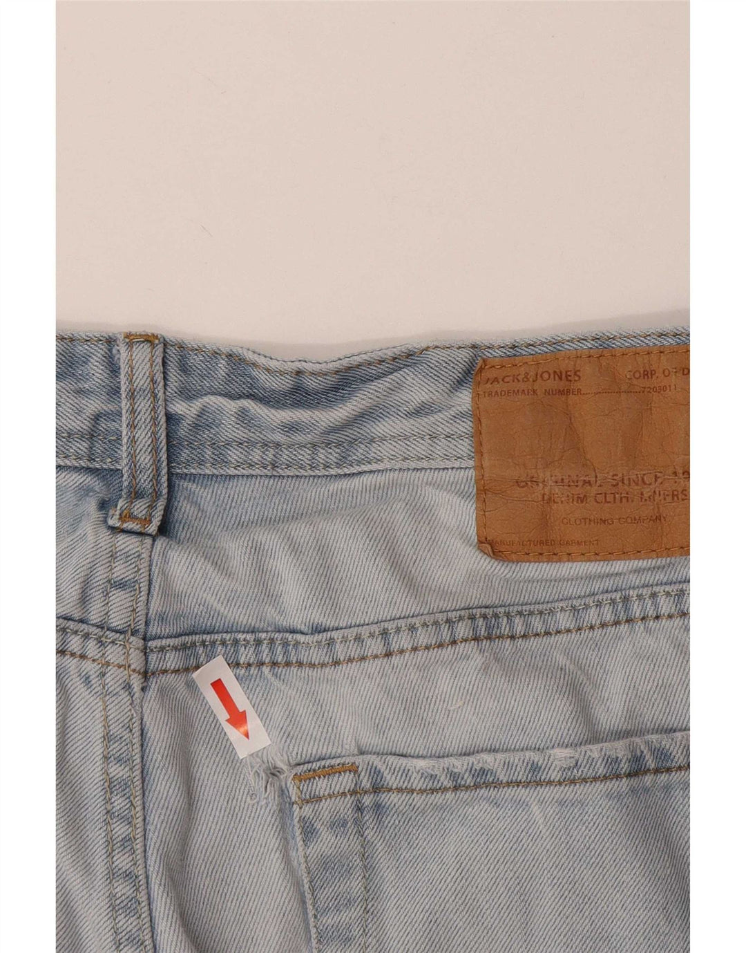 Jack & Jones Ανδρικό τζιν σορτς μεγάλο W34 μπλε βαμβακερό