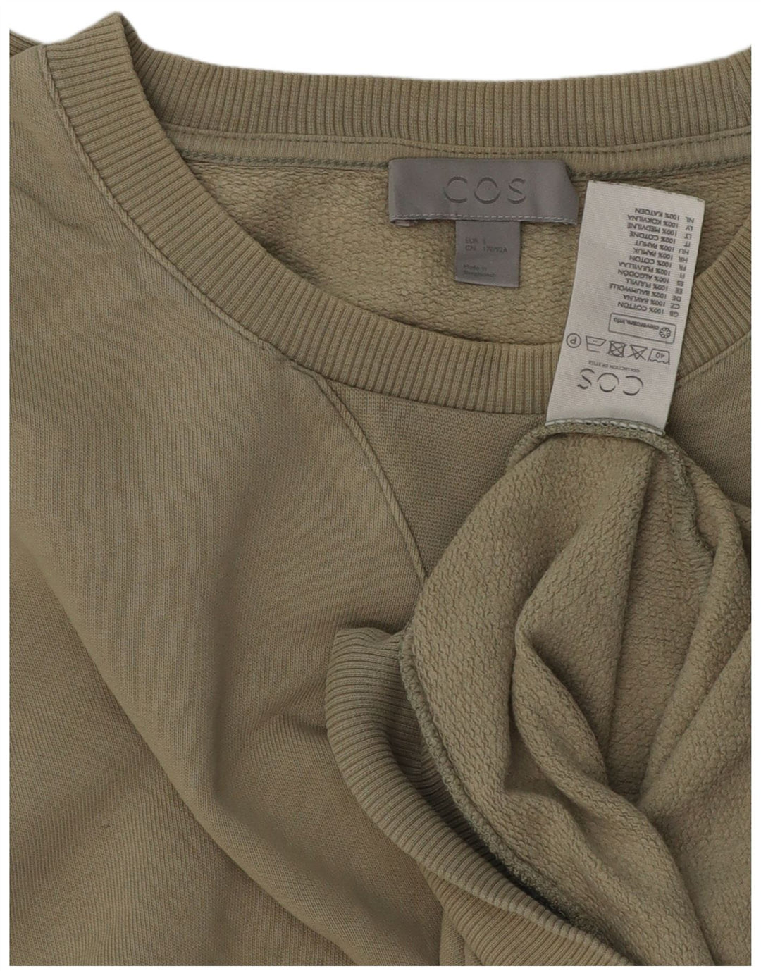 Ανδρικό φούτερ Cos Jumper Μικρό Χακί Βαμβακερό