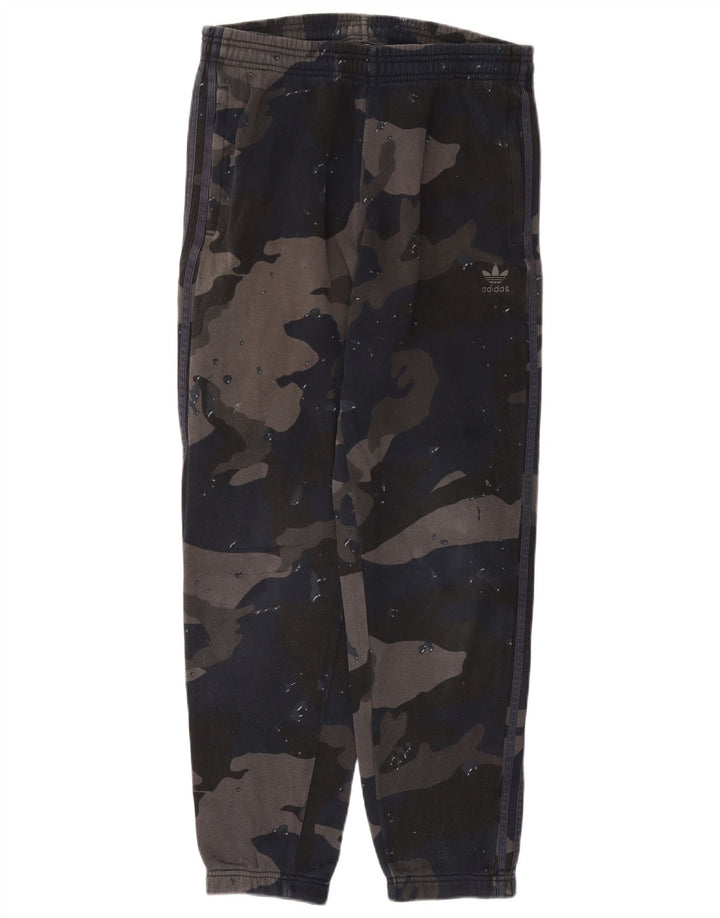 Ανδρική φόρμα ADIDAS Παντελόνι Joggers Μεγάλο Navy Blue Camouflage Βαμβακερό
