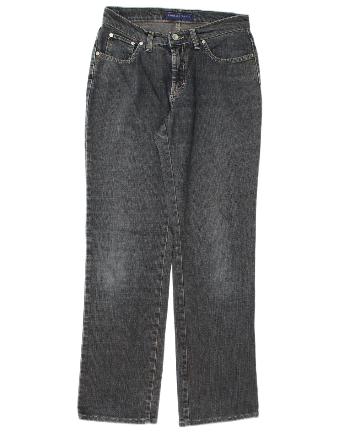 Γυναικείο ίσιο τζιν Trussardi W27 L30 Μπλε βαμβακερό