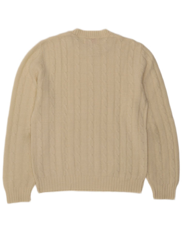 Ανδρικό πουλόβερ Jantzen Crew Neck, Medium Off White