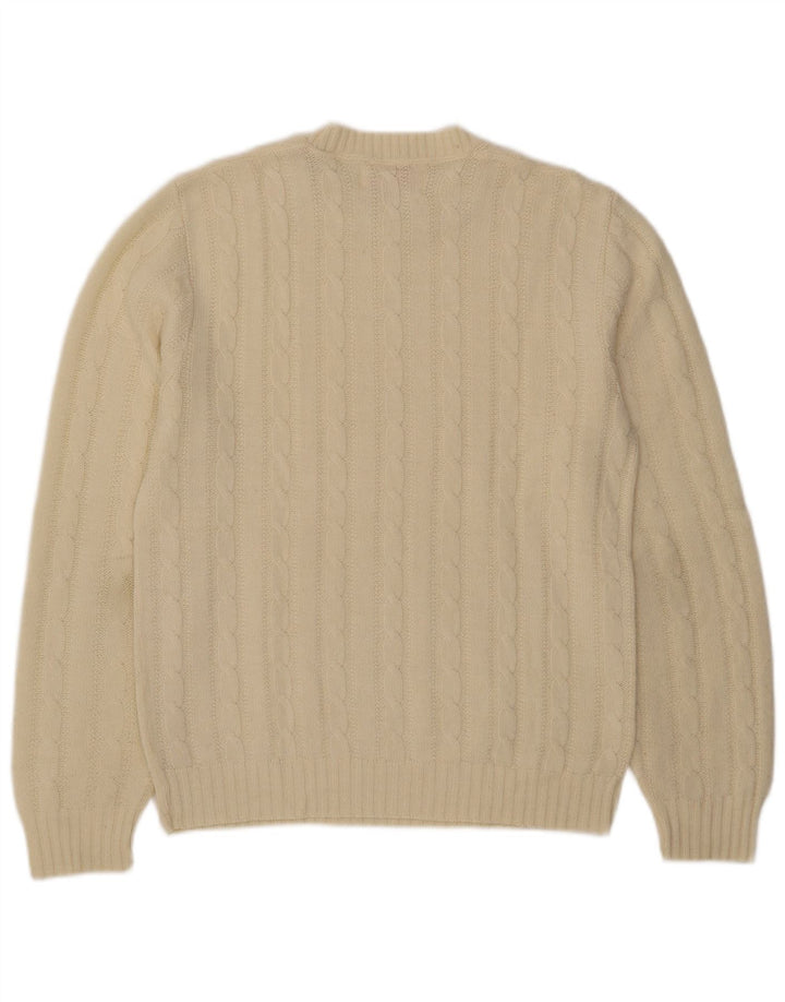 Ανδρικό πουλόβερ Jantzen Crew Neck, Medium Off White