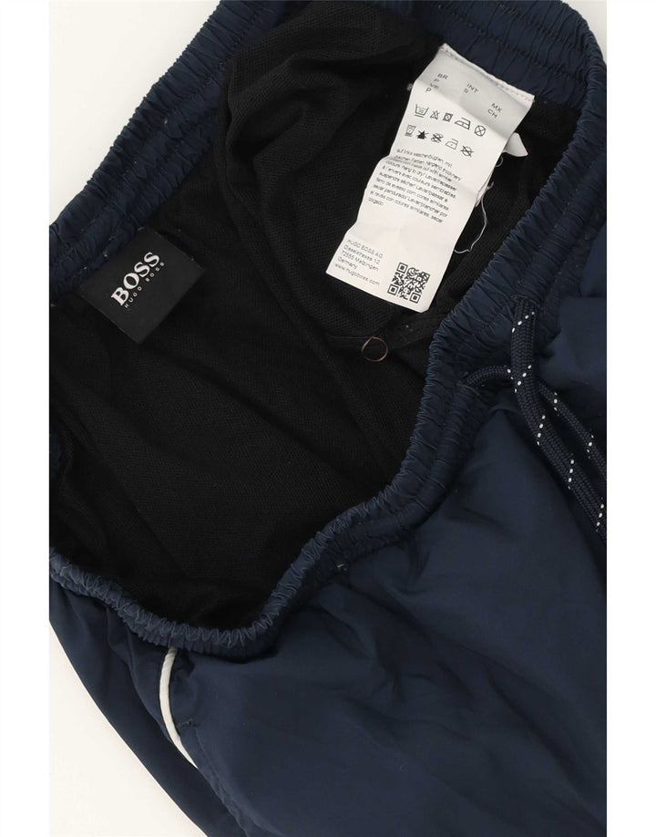 Ανδρικό σορτς κολύμβησης Hugo Boss Μικρό Navy Blue Polyester