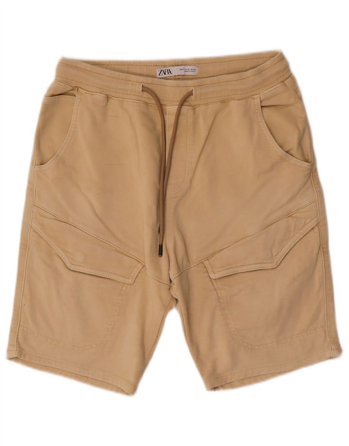 Zara Ανδρικό σορτς Cargo Medium W31 Beige