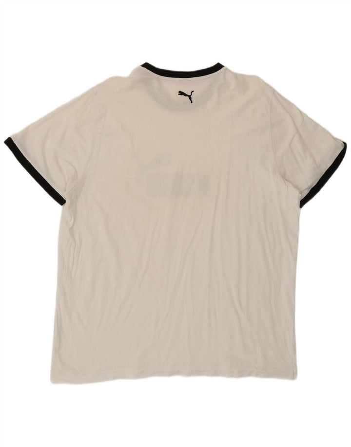 Ανδρικό γραφικό μπλουζάκι Puma Top 2XL Λευκό