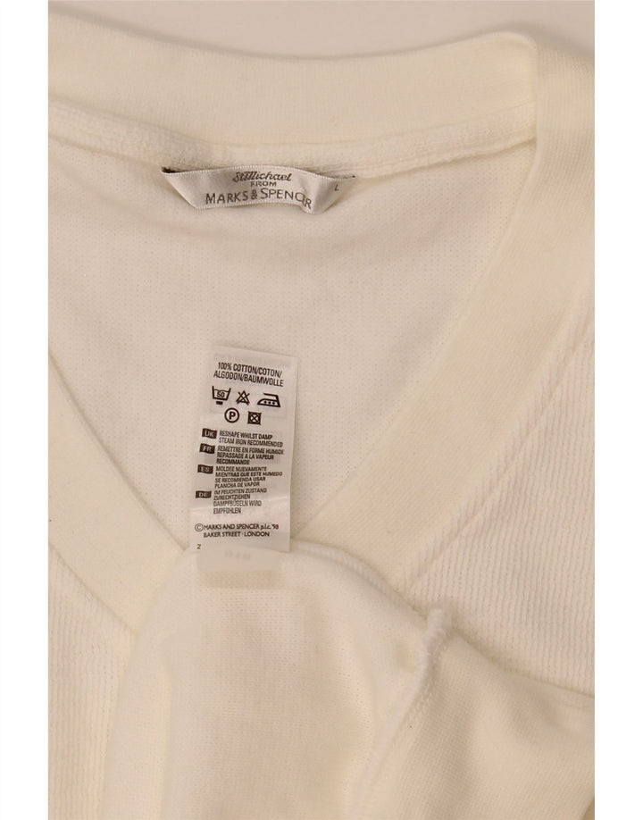 Marks & Spencer Ανδρικό γιλέκο Tank Top Μεγάλο λευκό βαμβακερό