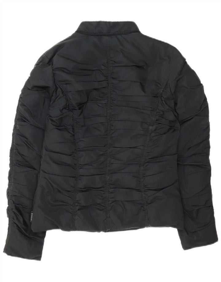 Moncler Γυναικείο μπουφάν με επένδυση μεγέθους 2 Μεσαίο μαύρο πολυεστέρα