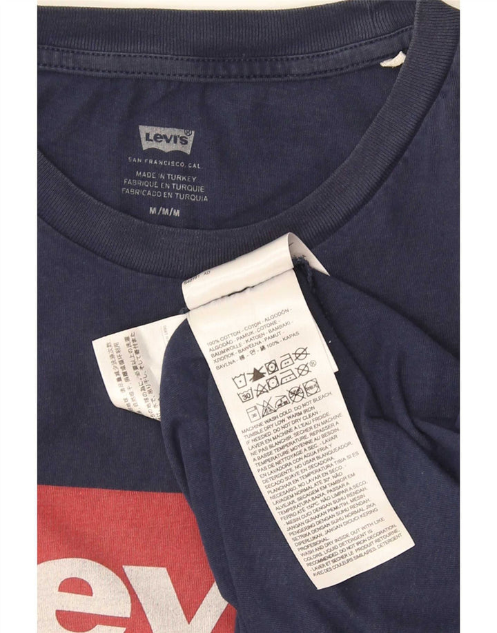Ανδρικό γραφικό T-Shirt Levi's Top μεσαίο μπλε βαμβακερό