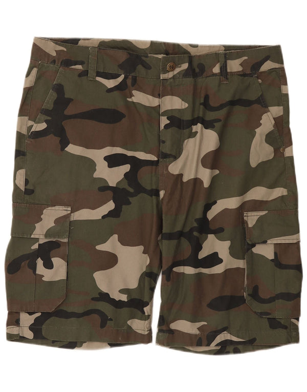 Sneaker Freak Ανδρικό σορτς Cargo 2XL W42 Χακί Καμουφλάζ Βαμβακερό