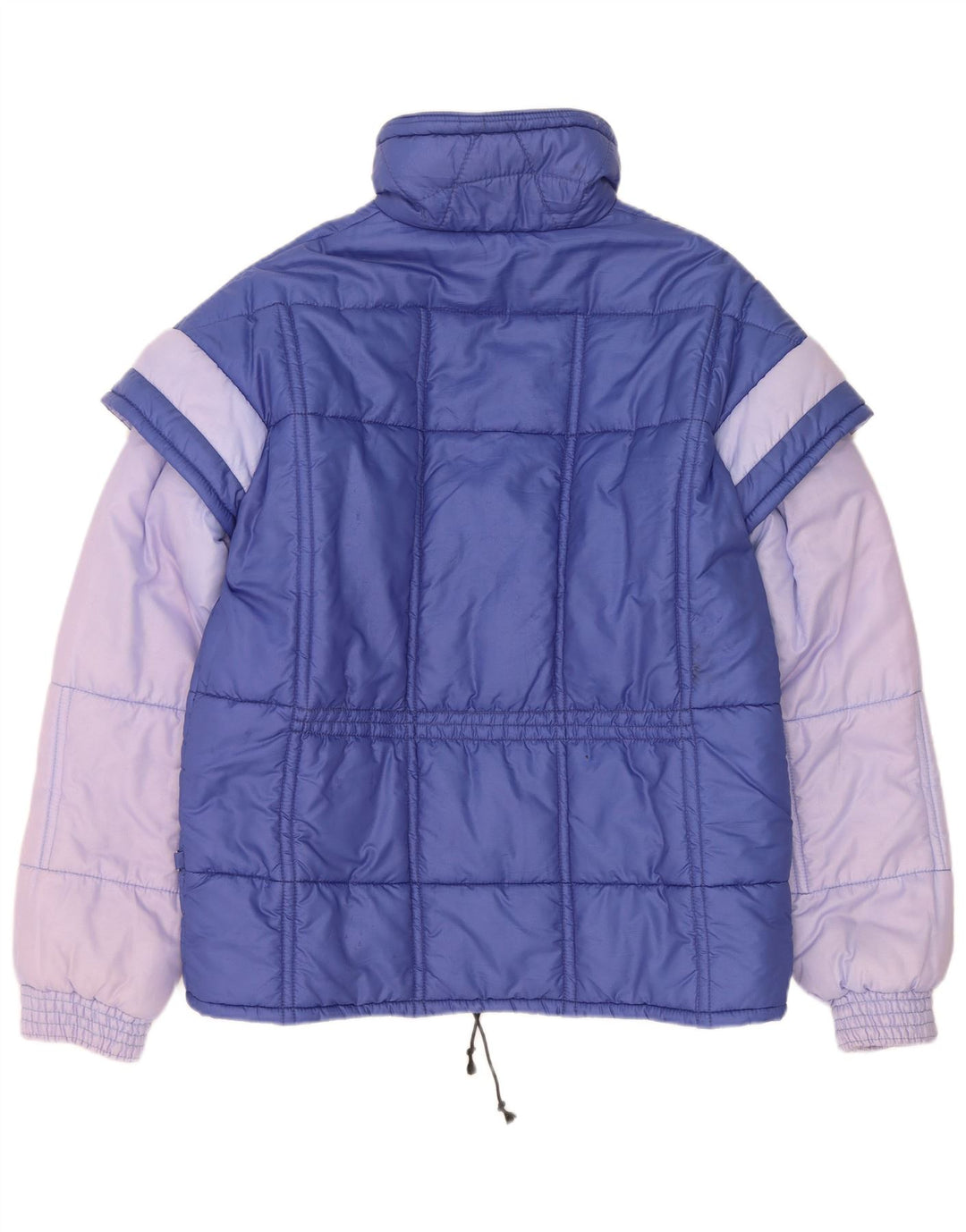 Vintage Ανδρικό μπουφάν με επένδυση IT 48 Medium Blue Colourblock Polyamide