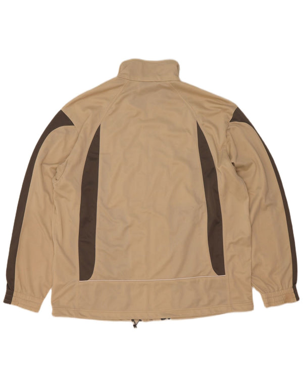 Ανδρική φόρμα Lotto Top Jacket 2XL Beige Colourblock Polyester