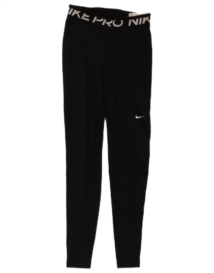 Γυναικεία γραφικά κολάν Nike Dri Fit UK 4 XS Μαύρο Πολυεστέρας
