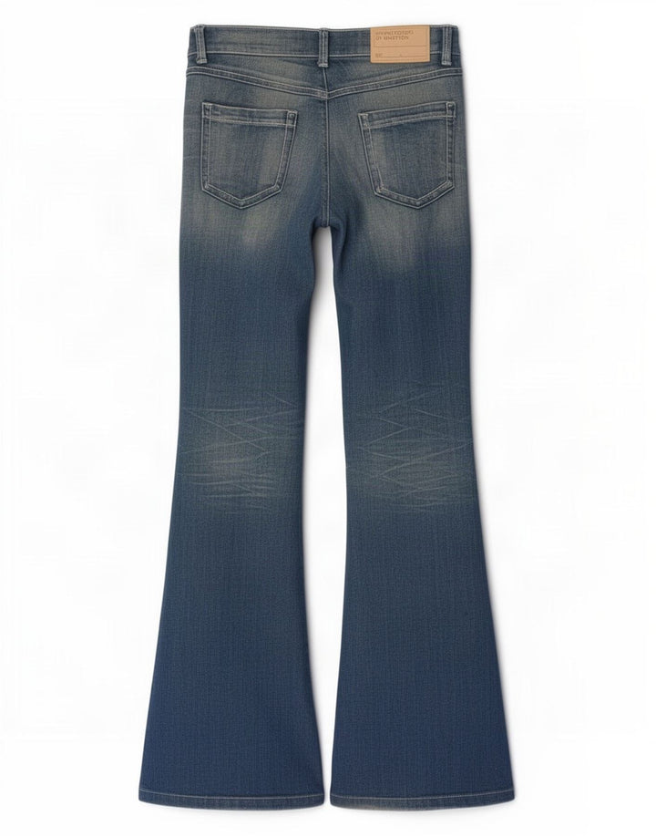 Γυναικεία Benetton Flared Jeans W32 L33 Blue