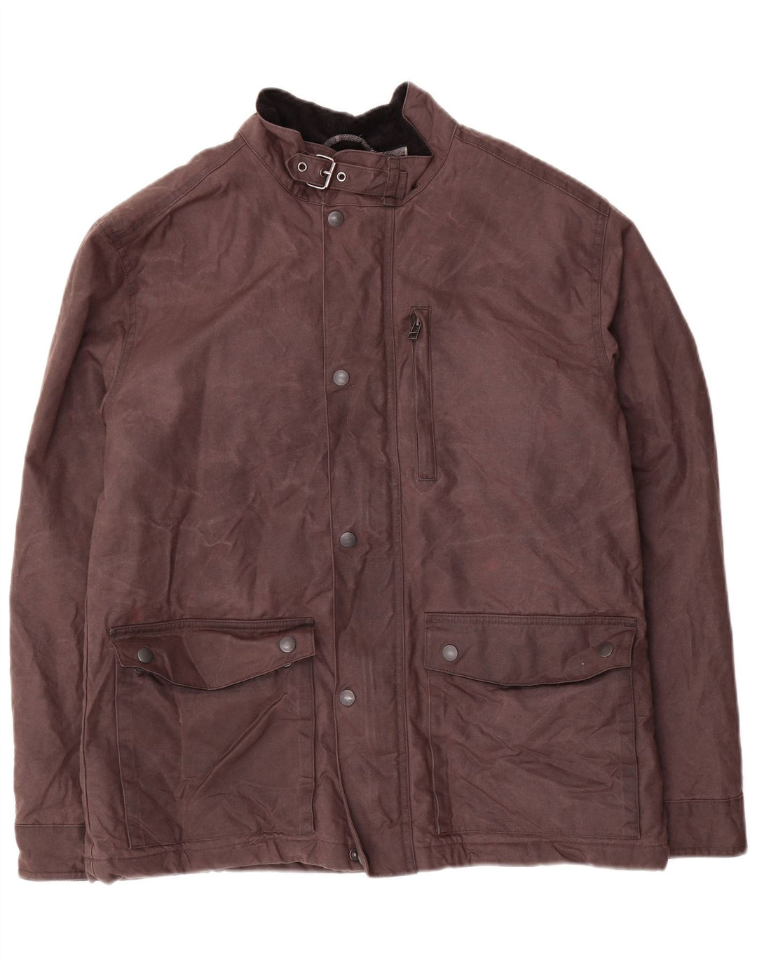 Marks & Spencer Ανδρικό κερωμένο βαμβακερό μπουφάν UK 38 Medium Brown