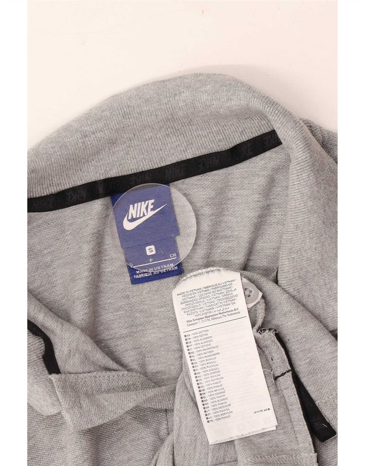Ανδρικό μπλουζάκι πόλο Nike μικρό γκρι βαμβακερό