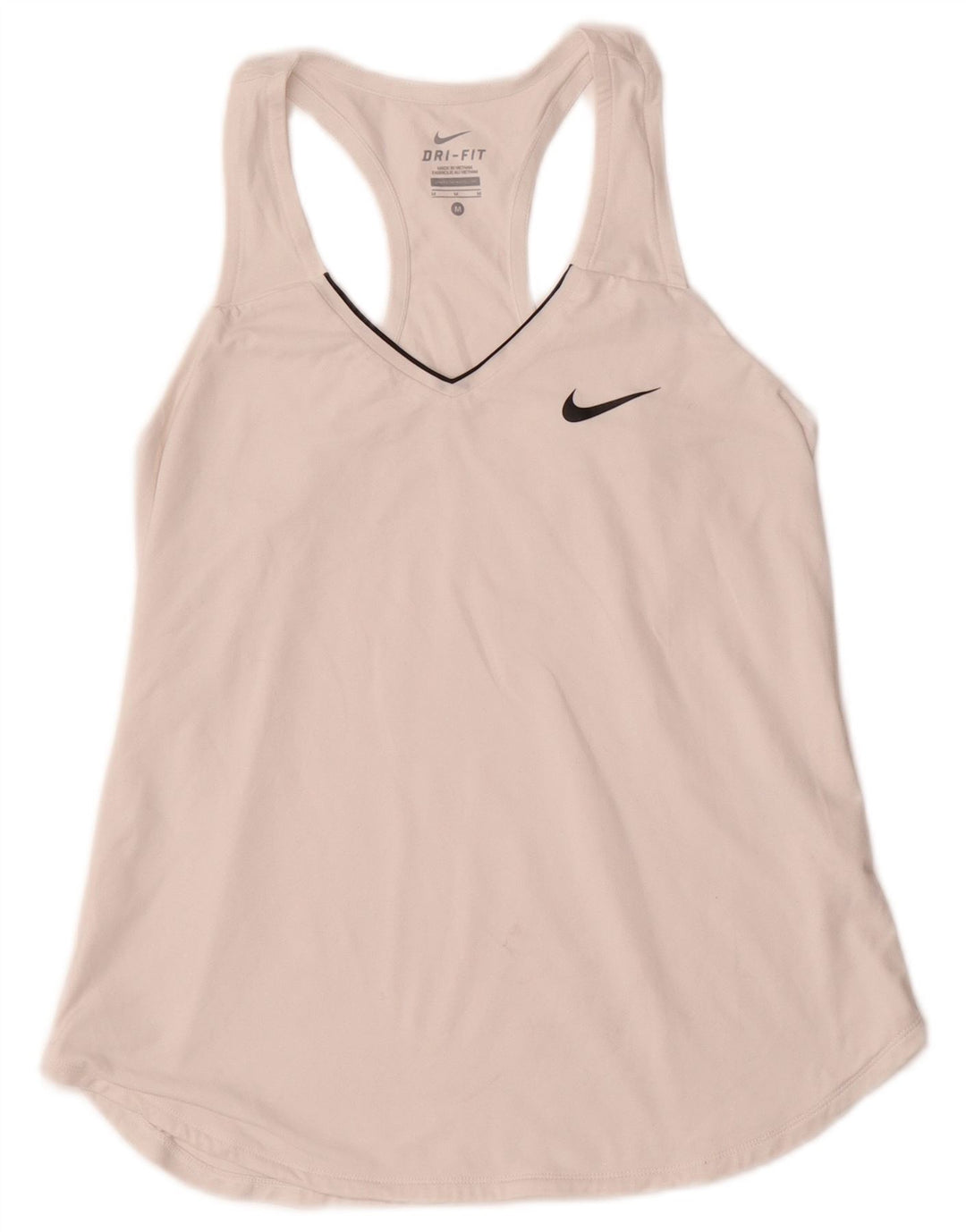 Γυναικείο γιλέκο NIKE Dri Fit Top UK 12 Μεσαίο λευκό πολυεστέρας