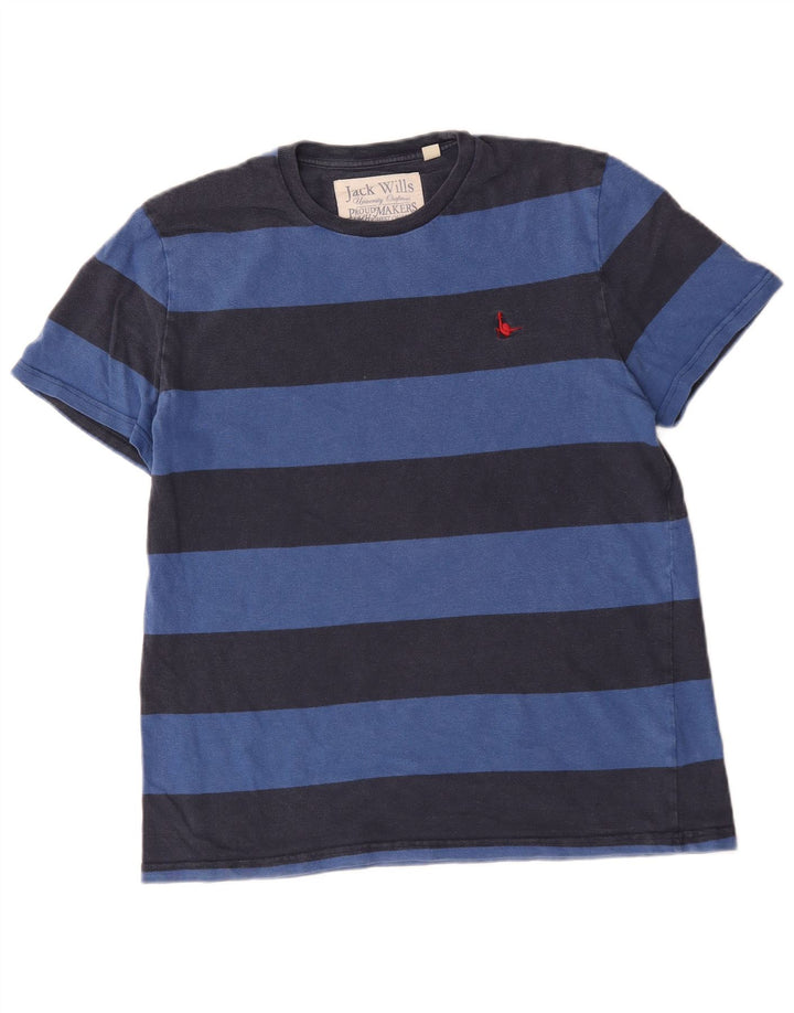 Ανδρικό μπλουζάκι Jack Wills Top Βαμβακερό μεσαίο μπλε ναυτικό ριγέ