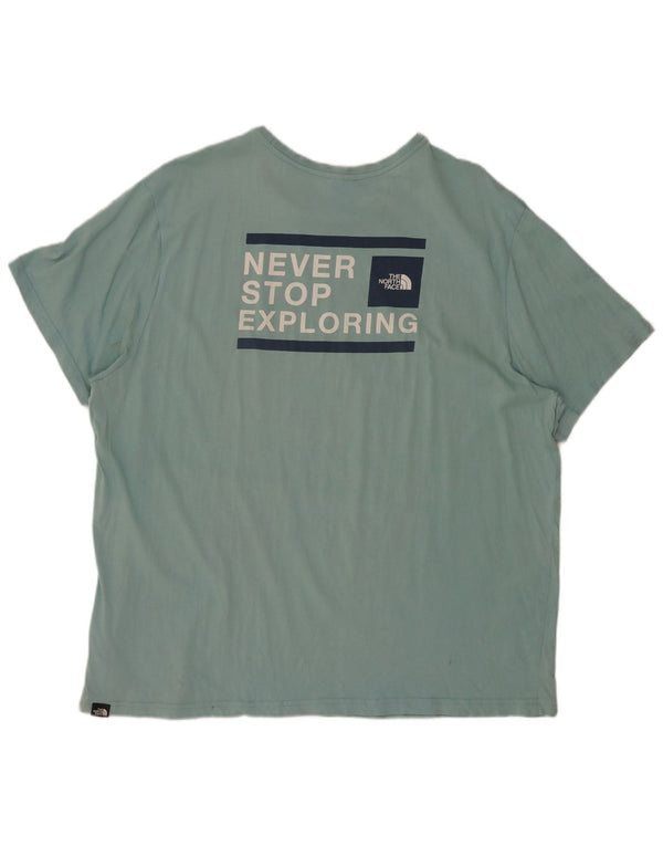 Ανδρικό γραφικό T-Shirt North Face Top 2XL Μπλε βαμβακερό