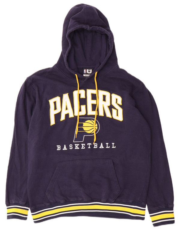Ανδρικό NBA Indiana Pacers Graphic Hoodie Jumper Medium Navy Blue Cotton