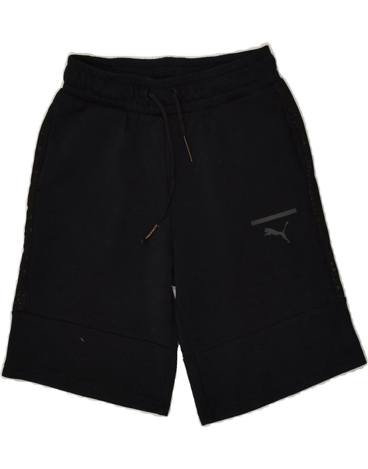 PUMA Boys Sport Shorts 11-12 Years Large  Black Polyester | Vintage Puma | Thrift | Second-Hand Puma | Used Clothing | Messina Hembry 