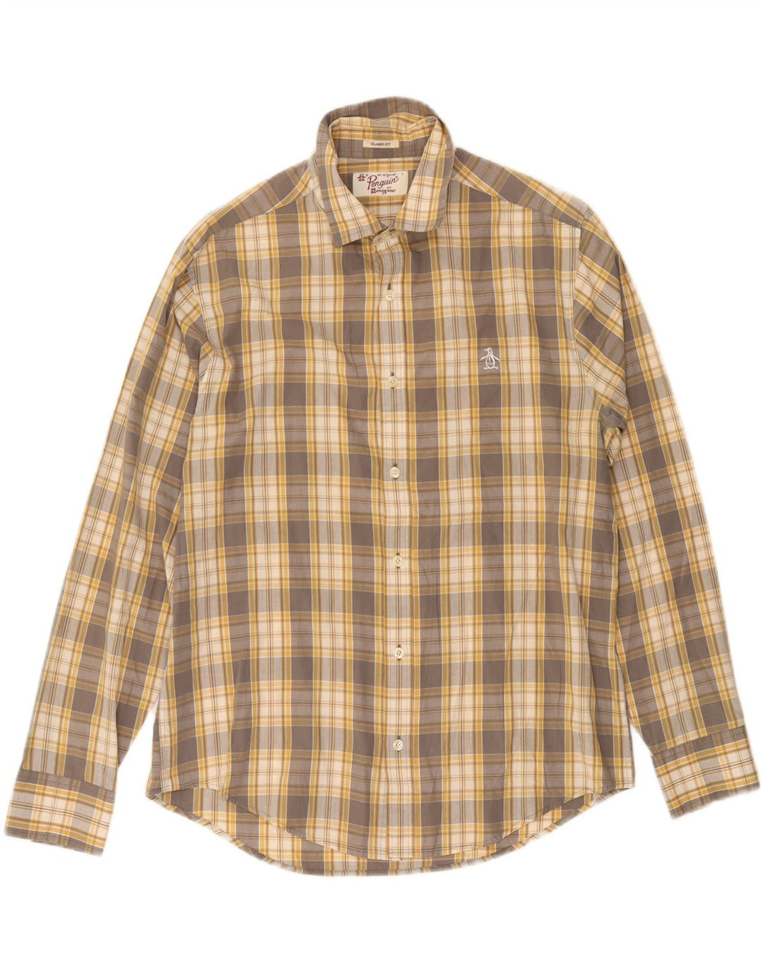 Ανδρικό πουκάμισο Penguin Classic Fit Large Grey Check