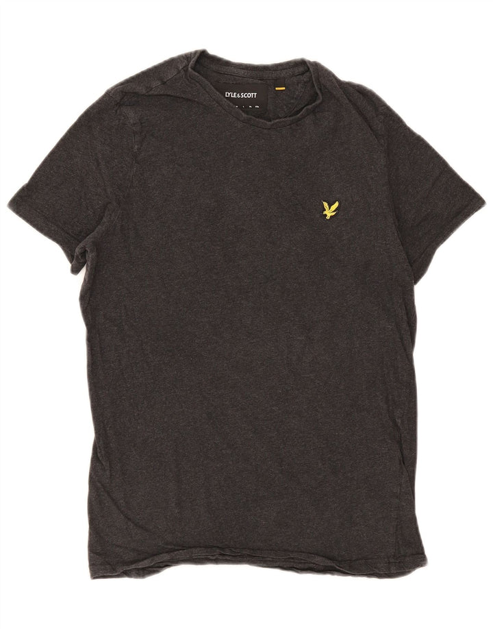 Lyle & Scott Ανδρικό T-Shirt Top Μικρό Γκρι βαμβακερό